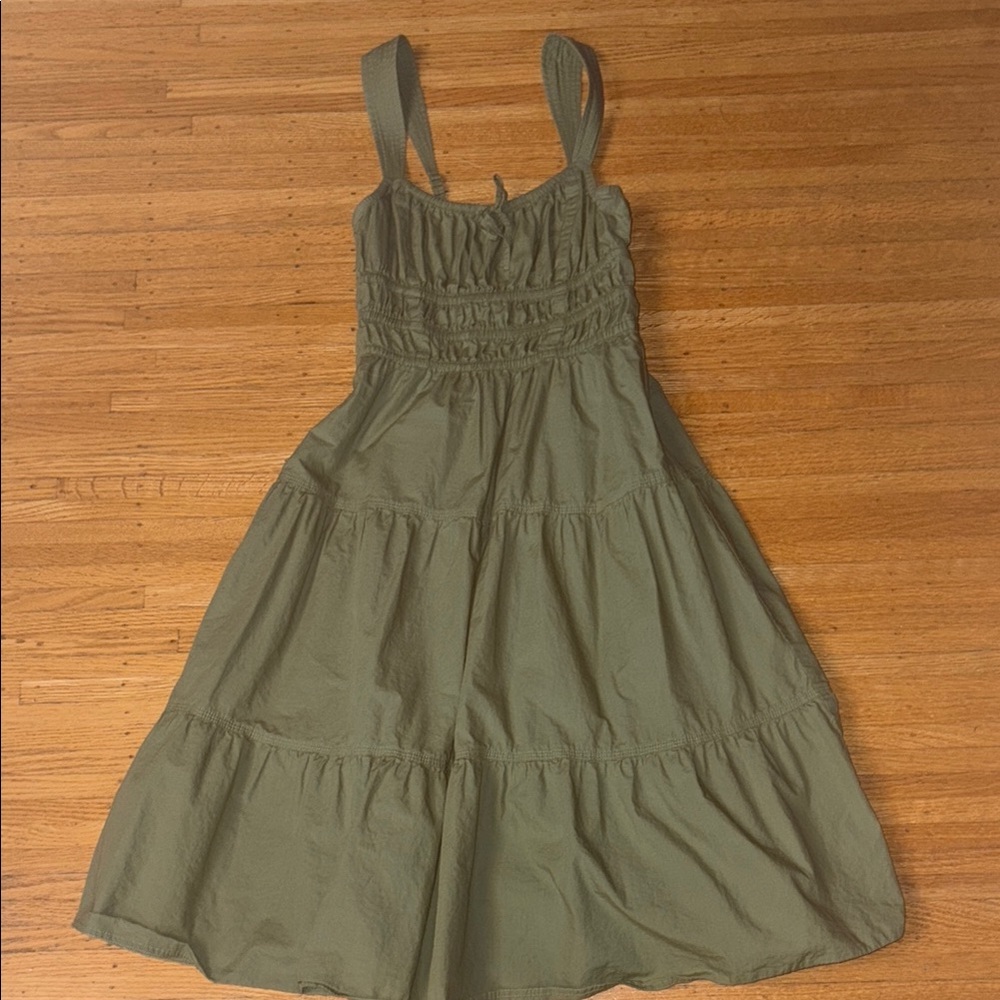 Aritzia Martine Poplin Midi Dress